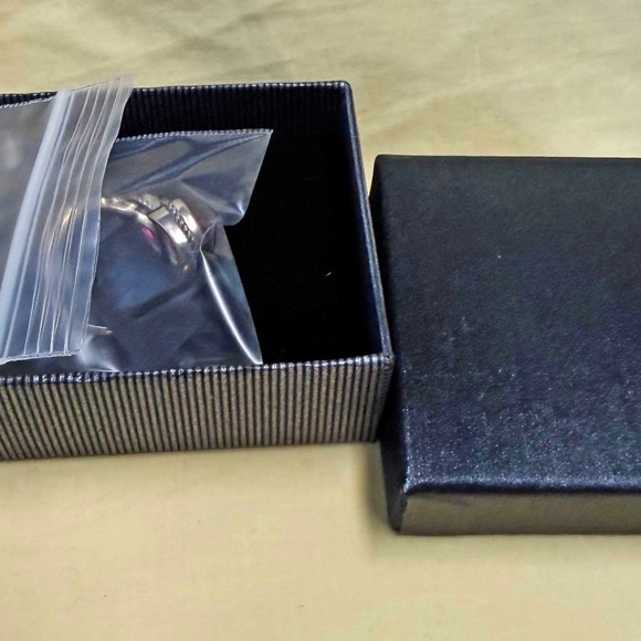 STERLING SILVER RING, ORCHID QUARTZ BYPASS 2 STONES, SIZE 8, FACETTED & FILIGREE - Picture 6 of 10